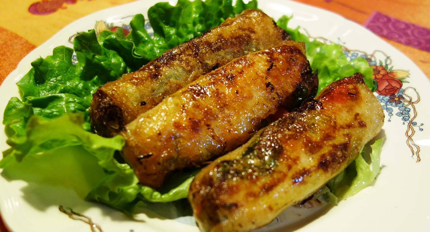 Nems frits avec sauce maison